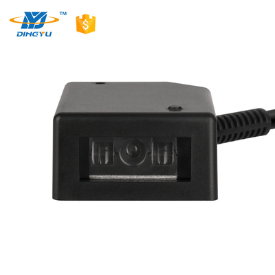 DF3100 1D Fixed Mount Scanner ความแม่นยําในการอ่านสูง แสงแดงที่เห็นได้สําหรับบาร์โค้ดทั้งหมด