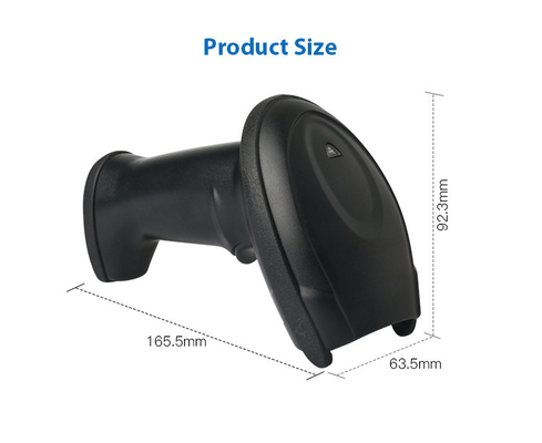 เครื่องอ่านรหัส QR มือถือไร้สาย 1D 2D เครื่องสแกนรหัสบาร์ USB เครื่องสแกน CMOS มีสาย DS5900B-2D