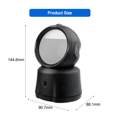 ความเร็วสูง มือไร้ 2D Barcode Reader เครื่องสแกน Barcode Desktop แบบไร้สาย พร้อมฐานชาร์จ