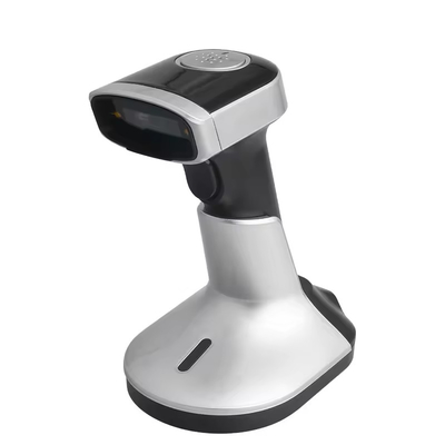 เครื่องสแกนบาร์โค้ดมือถือ 1D Qr Code พร้อมเครื่องชาร์จ USB Wireless Bluetooth Barcode Reader