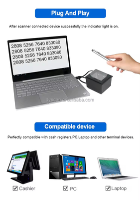 โต๊ะสแกนสูง จัดเครื่องอ่านบาร์โค้ด 2 มิติ NFC USB RS232 ใส่เครื่องสแกนกล้อง CMOS โมดูลเครื่องสแกนบาร์โค้ด