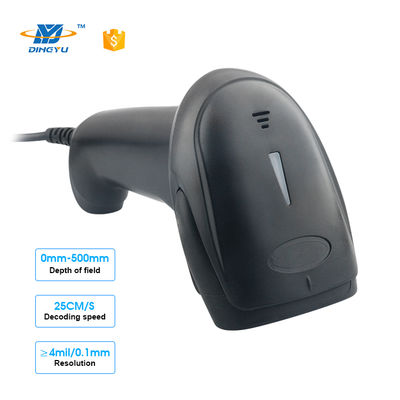 เครื่องอ่านบาร์โค้ดแบบพกพา 2 มิติ CMOS ความเร็วสูง 300 สแกน/วินาที 32 บิต 640*480 พร้อมบลูทูธสำหรับระบบ POS ซูเปอร์มาร์เก็ต