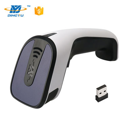 เครื่องสแกนบาร์โค้ดแบบมือถือ 2D Bluetooth ความเร็วในการถอดรหัส 25 ซม./วินาที พร้อมสาย USB 2.4G