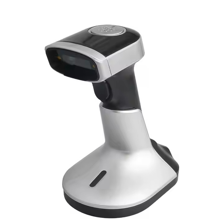 เครื่องสแกนรหัสบาร์โค้ดแบบไร้สาย Bluetooth สําหรับอุปกรณ์มือถือ เครื่องอ่านรหัส QR 2 มิติ พร้อมเครื่องชาร์จ