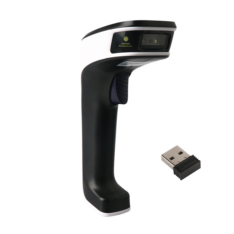 1D 2D QR Code Wireless Barcode Scanner สําหรับการจัดการคลังสินค้า สแกนโหมด Auto Sense