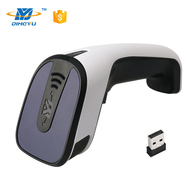 เครื่องสแกนบาร์โค้ดแบบมือถือ 2D Bluetooth ความเร็วในการถอดรหัส 25 ซม./วินาที พร้อมสาย USB 2.4G