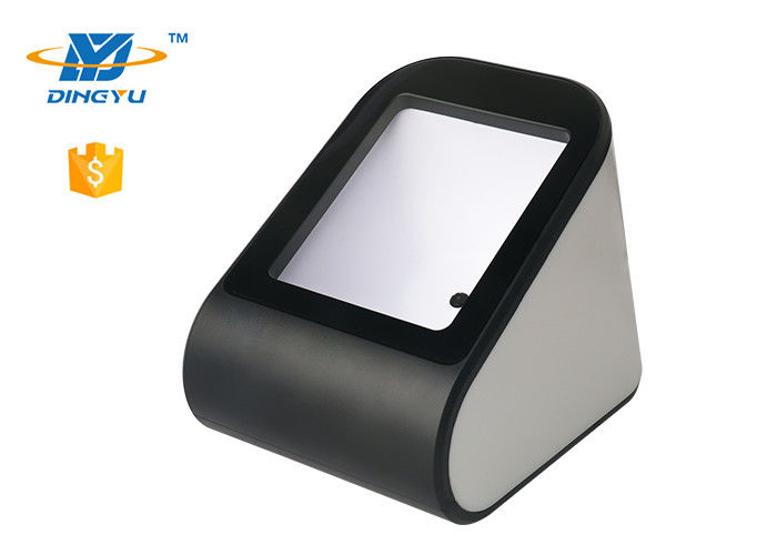 2D ซูเปอร์มาร์เก็ต USB RS232 สีดำและสีขาวสก์ท็อปเครื่องสแกนบาร์โค้ดสำหรับการชำระเงินมือถือ